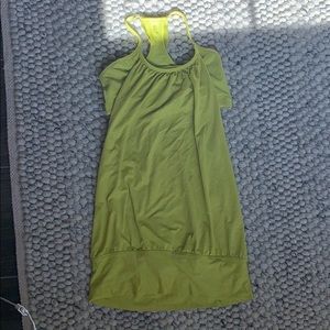 Lululemon neon yellow/green built in bra tank